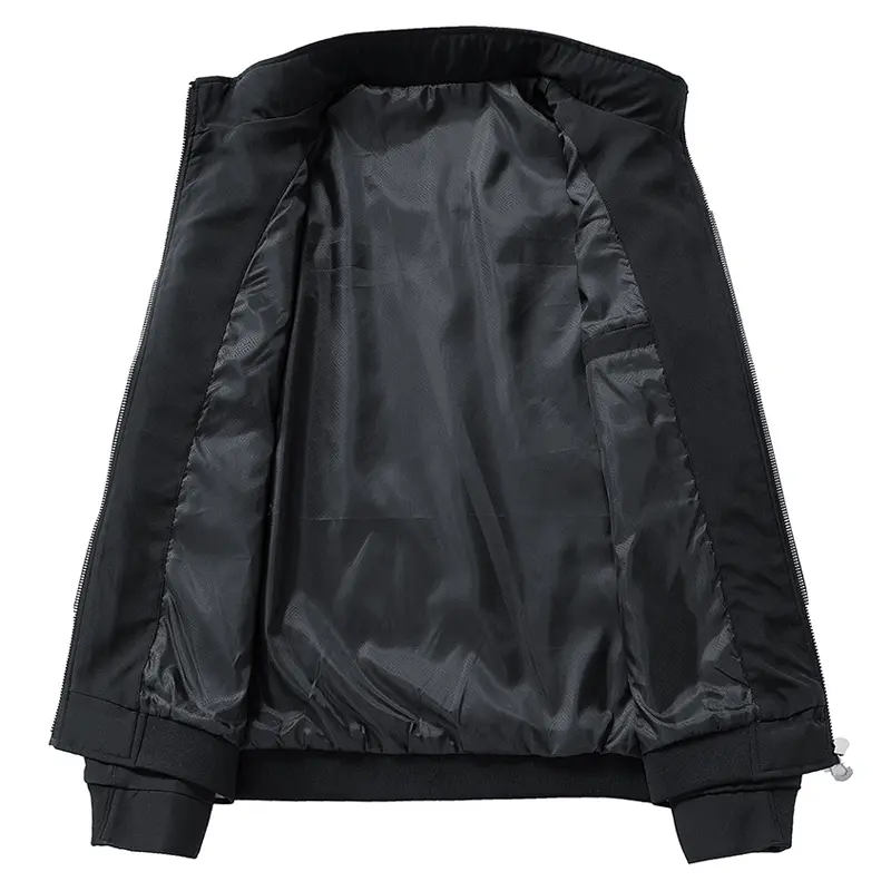 Spring Autumn Men's Bomber Jackets Fashion Men Stand Collar Windbreaker Coats Leisure Men Business Zipper Jackets Clothing