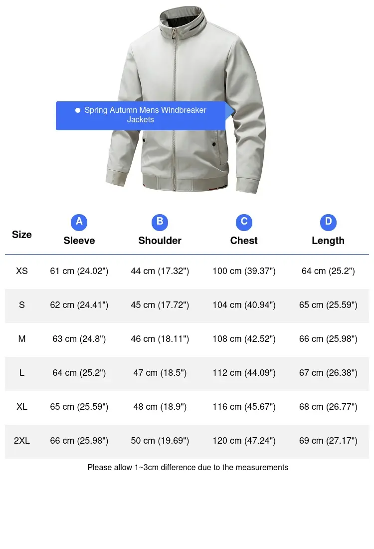 Spring Autumn Men's Bomber Jackets Fashion Men Stand Collar Windbreaker Coats Leisure Men Business Zipper Jackets Clothing