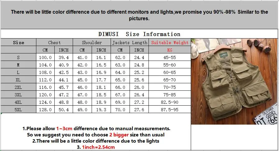 DIMUSI Mens Vests Quick Dry Breathable Multi Pocket Mesh Vest Sleeveless Jackets Man Tactical Outwear Windreaker Waistcoats 7XL