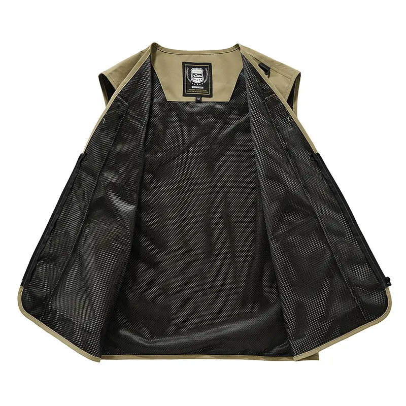 Summer Men's Quick Dry Multi-pocket Vests Casual Man Breathable Mesh Vest Sleeveless Jackets Man Fishing Waistcoats Clothing 5XL