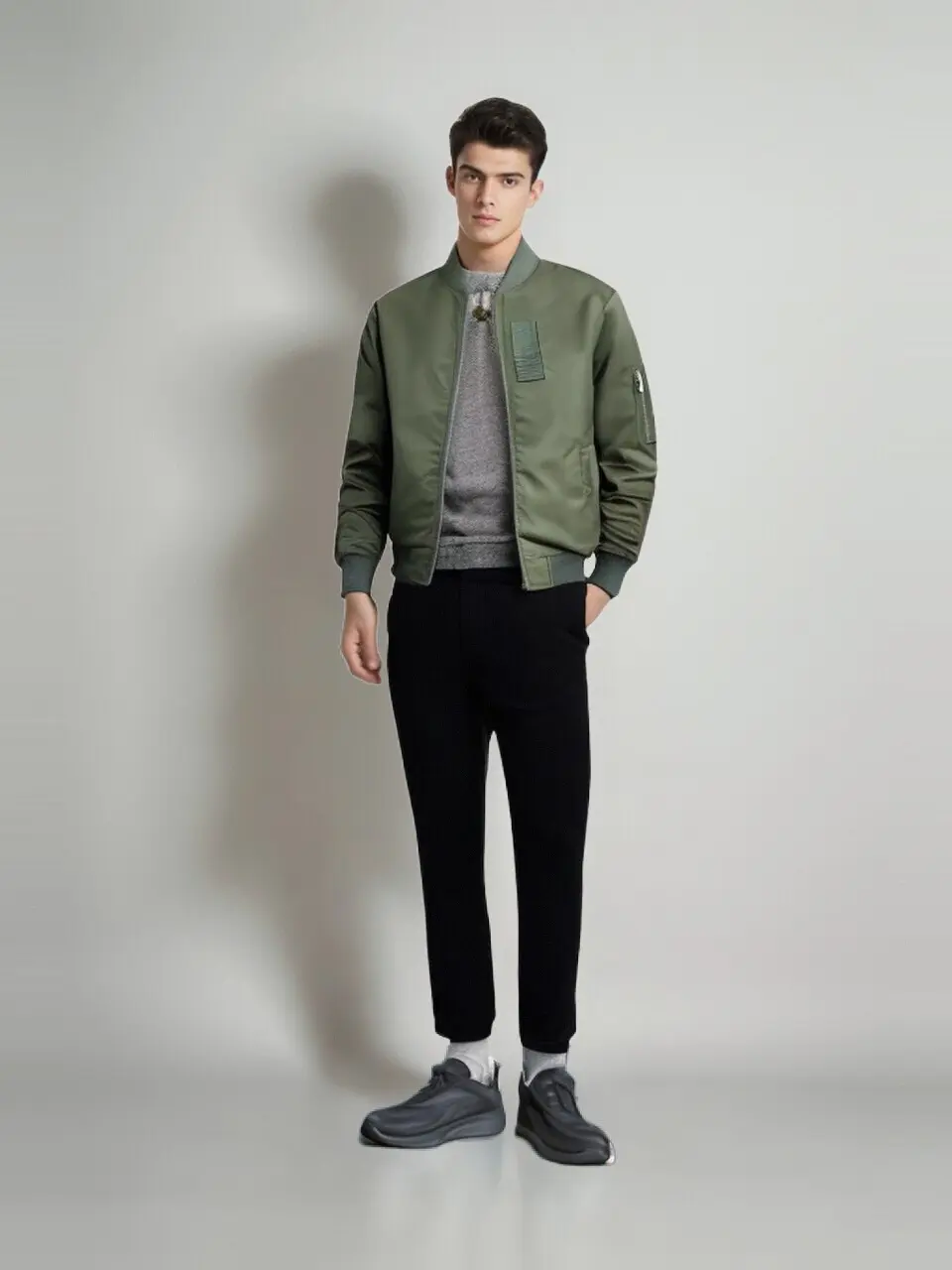 Spring Autumn Men's Bomber Jackets Fashion Mens MA1 Pilot Zipper Coats Male Lightweight Windbreaker Baseball Jackets Clothing
