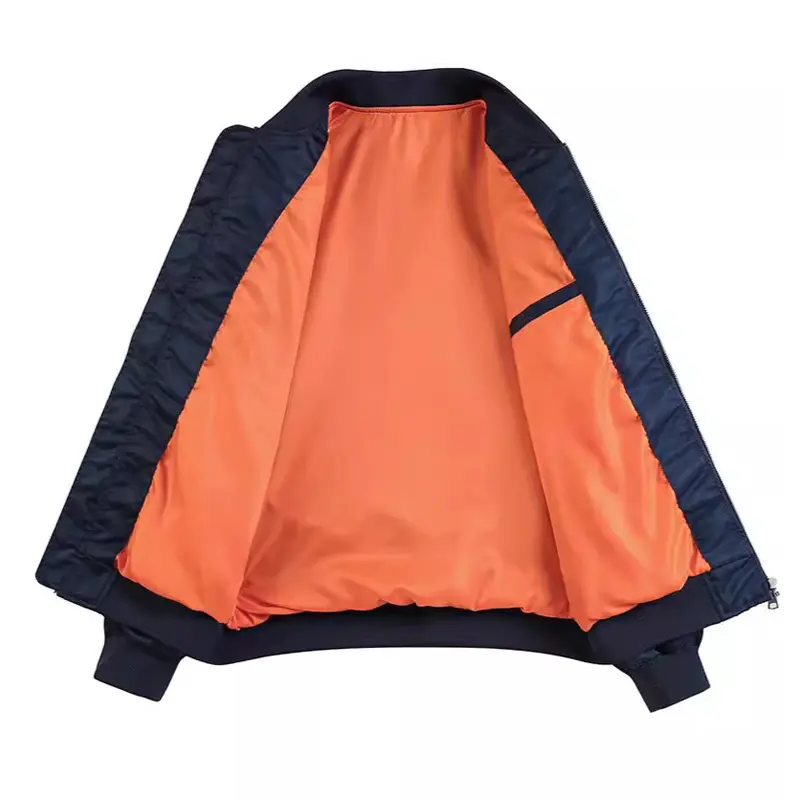 Spring Autumn Men's Bomber Jackets Fashion Mens MA1 Pilot Zipper Coats Male Lightweight Windbreaker Baseball Jackets Clothing