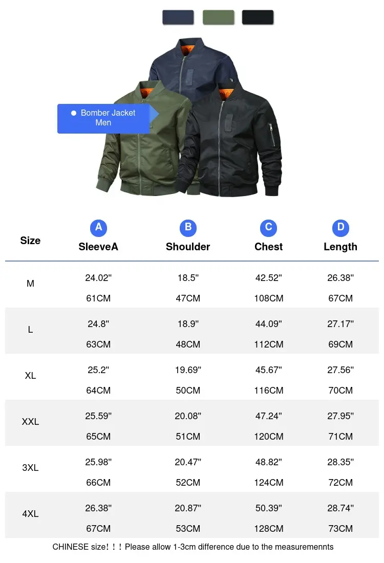 Spring Autumn Men's Bomber Jackets Fashion Mens MA1 Pilot Zipper Coats Male Lightweight Windbreaker Baseball Jackets Clothing