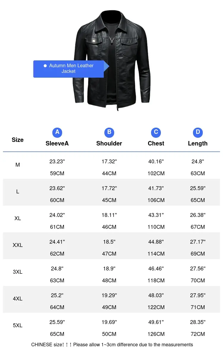 Spring Autumn Men's PU leather Jacket Fashion Man Retro Motorcycle Coats Male Windbreaker Biker Leather Jacket Clothing 5XL