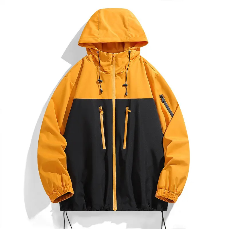 Spring Autumn Men's Hiking Jacket Outdoor Men Climibing Windbreaker Waterproof Hooded Coats Men Sports Breathable Zipper Jacket