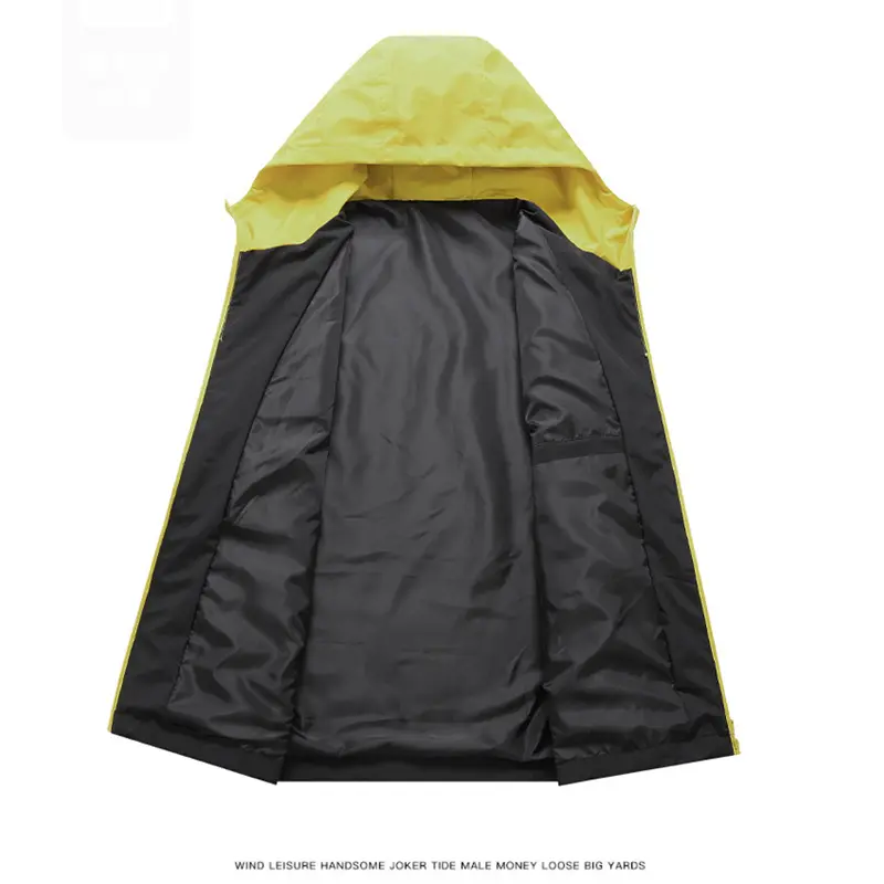 Spring Autumn Men's Hiking Jacket Outdoor Men Climibing Windbreaker Waterproof Hooded Coats Men Sports Breathable Zipper Jacket