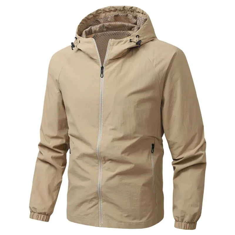 Autumn Men's Sports Jackets Outdoor Men Quick Dry Waterproof Hooded Coats Men Hiking Breathable Windbreaker Zipper Jackets 5XL