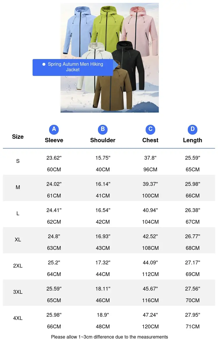 Spring Autumn Men's Hiking Waterproof Jackets Men Quick Dry Climbing Hooded Coats Men Sports Breathable Windbreaker Jackets