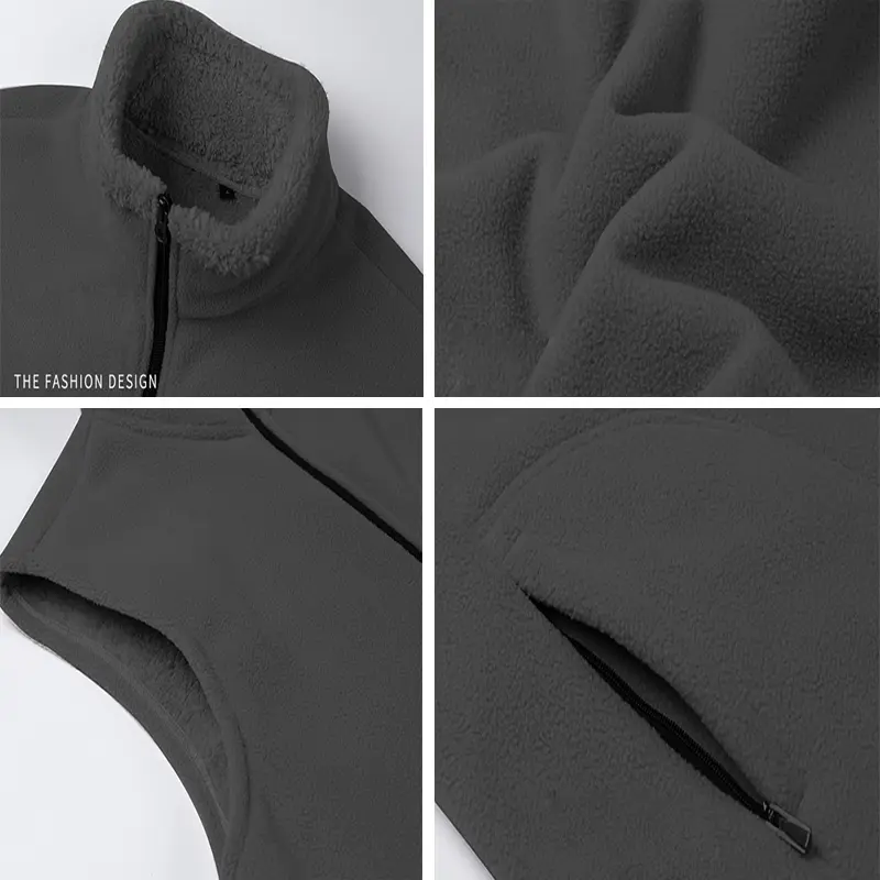 DIMUSI Men's  Warm Vests Winter Fleece Lined Waistcoats Fashion Men Hiking Thermal Windbreaker Sleeveless Jackets Clothing 8XL