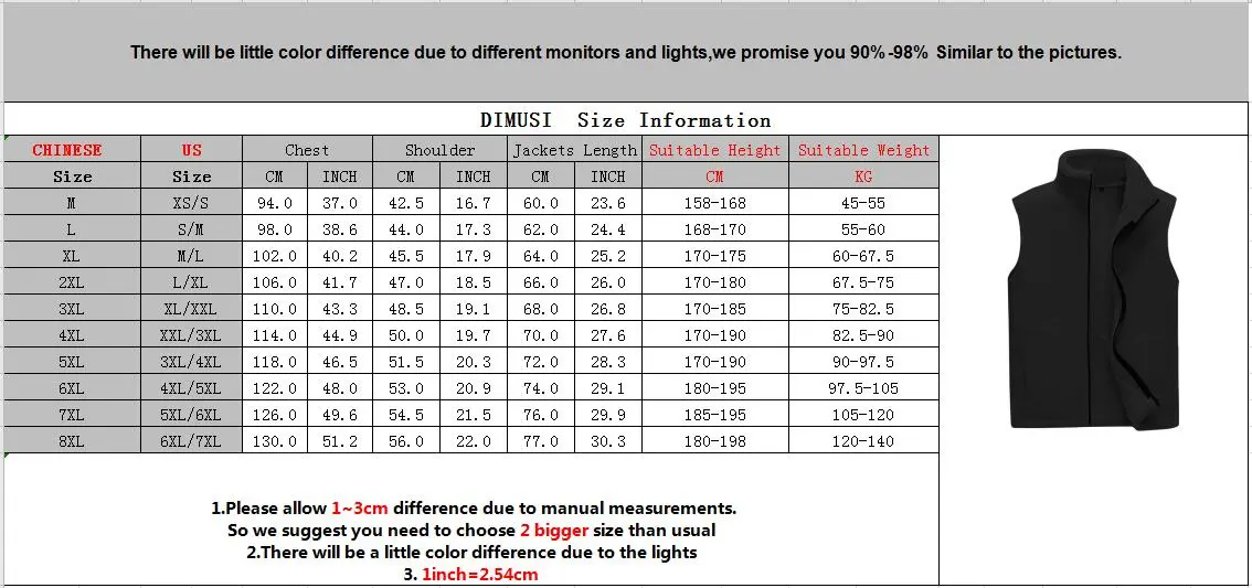 DIMUSI Men's  Warm Vests Winter Fleece Lined Waistcoats Fashion Men Hiking Thermal Windbreaker Sleeveless Jackets Clothing 8XL