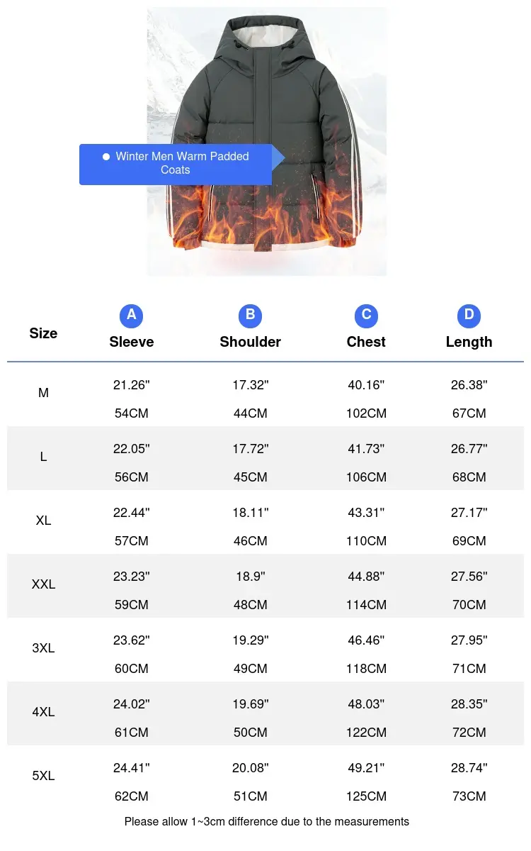 Winter Men's Warm Parkas Coats Man Climbing Mountain Ski Cotton Thermal Coats Men Thick Windbreaker Hooded Jacket Clothing 5XL