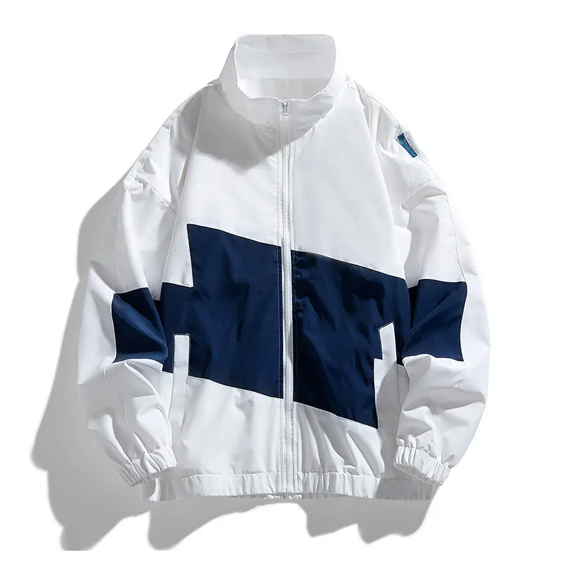 Spring Autumn Men's Bomber Jacket Fashion Men Stand Collar Patchwork Lightweight Jacket Outdoor Men Pilot Windbreaker Jacket 5XL
