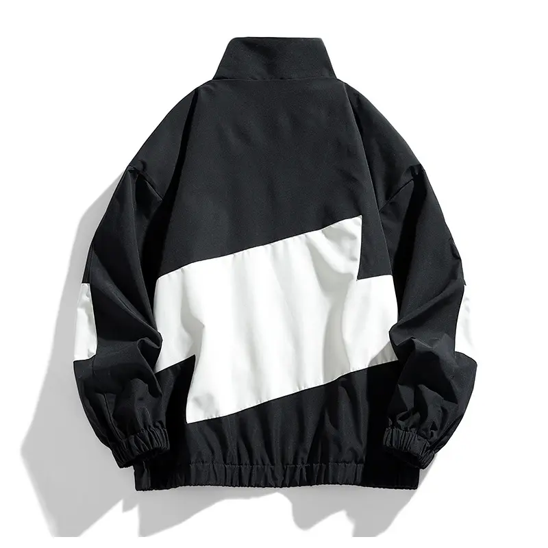 Spring Autumn Men's Bomber Jacket Fashion Men Stand Collar Patchwork Lightweight Jacket Outdoor Men Pilot Windbreaker Jacket 5XL
