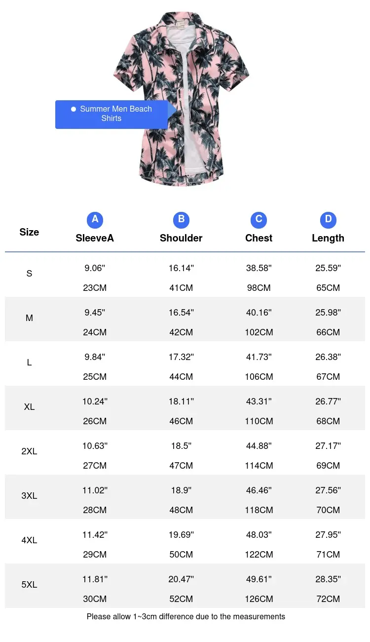 Summer Mens Short Sleeve Hawaiian Shirt Quick Drying Breathable Shirt Men Casual Floral Beach Shirts Men Clothing 5XL