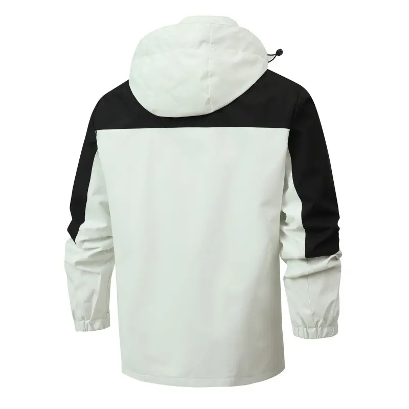 Spring Autumn Men's Climbing Rain Jackets Outdoor Men Sprots Hiking Hooded Coats Men Waterproof Windbreaker Jacket Clothing 6XL