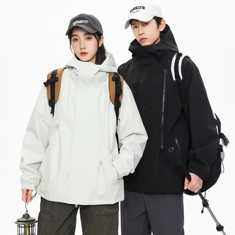 Spring Men's Mountain Hiking Jackets Male Quick Dry Windbreaker Hooded Coats Men Climbing Waterproof Jackets Raincoats Clothing