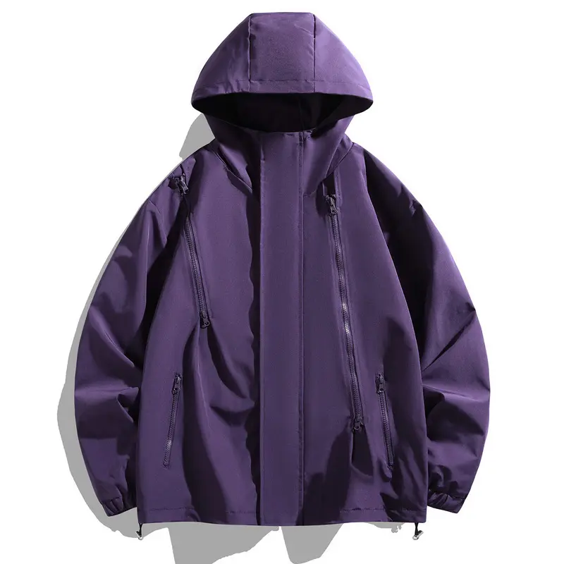 Spring Men's Mountain Hiking Jackets Male Quick Dry Windbreaker Hooded Coats Men Climbing Waterproof Jackets Raincoats Clothing
