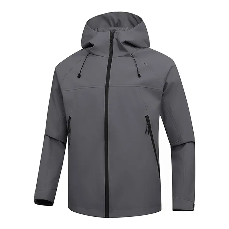 Spring Autumn Men's Hiking Hooded Jackets Men Quick Dry Waterproof Climbing Coats Men Sports Windbreaker Zipper Jackets Clothing