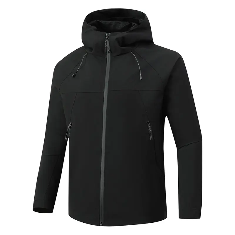 Spring Autumn Men's Hiking Hooded Jackets Men Quick Dry Waterproof Climbing Coats Men Sports Windbreaker Zipper Jackets Clothing
