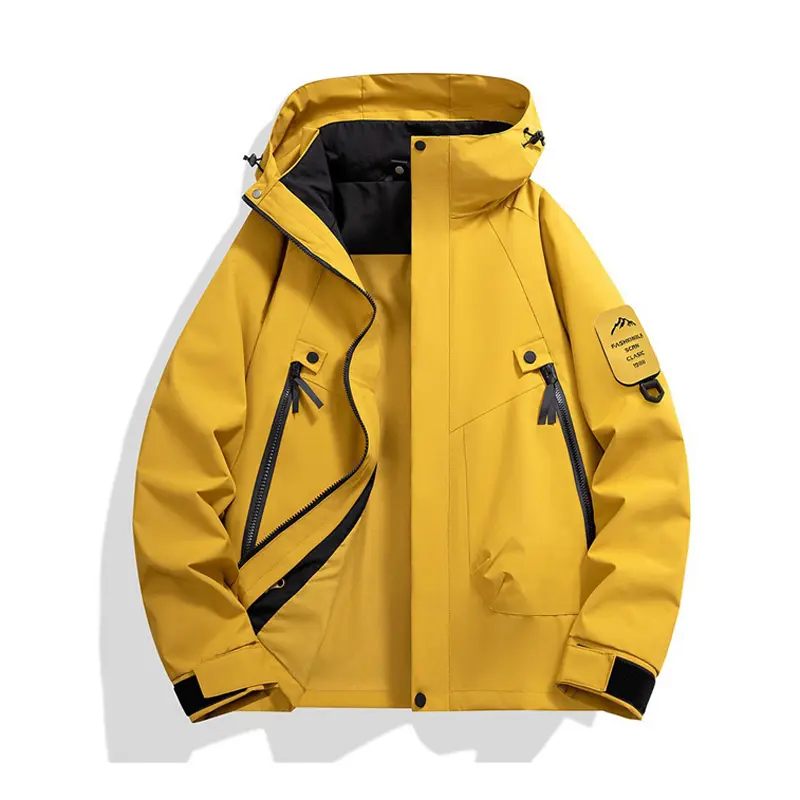 Autumn Men's Camping Hooded Jackets Outdoor Men Hiking Windbreaker Coats Men Climbing Waterproof Jackets Raincoats Clothing