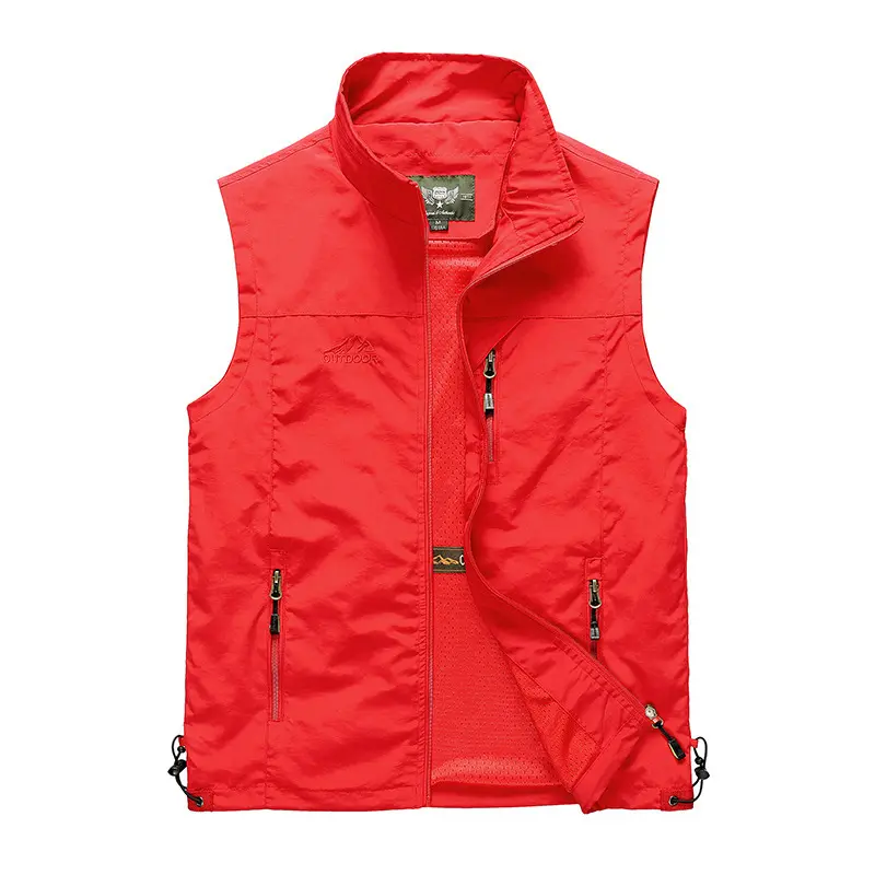 Spring Summer Men's Hiking Vests Outdoor Men Quick Dry Climbing Sleeveless Jacket Men Windbreaker Fishing Waistcoats Clothing