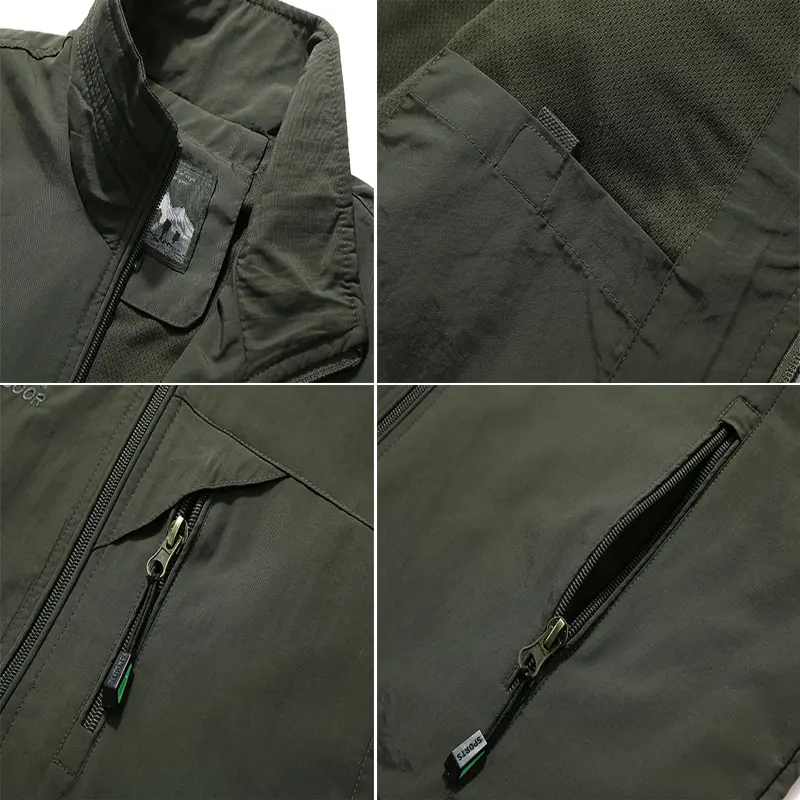 Spring Summer Men's Hiking Vests Outdoor Men Quick Dry Climbing Sleeveless Jacket Men Windbreaker Fishing Waistcoats Clothing