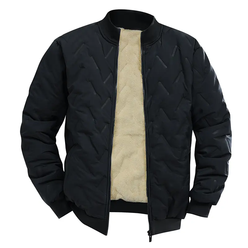 Winter Men's Warm Padded Jacket Fashion Men Thermal Parkas Coats Classic Outwear Fleece Lined Windbreaker Jackets Men Clothing