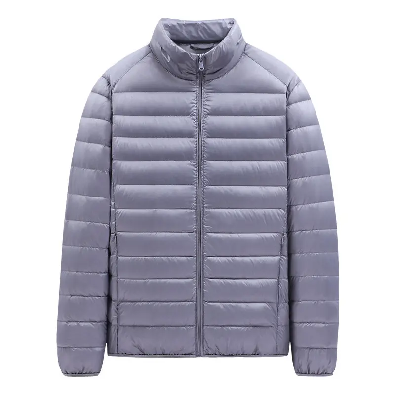Winter Men's Lightweight Duck Down Jackets Fashion Men Stand Collar Warm Parkas Men Sports Windbreaker Jackets Clothing 6XL