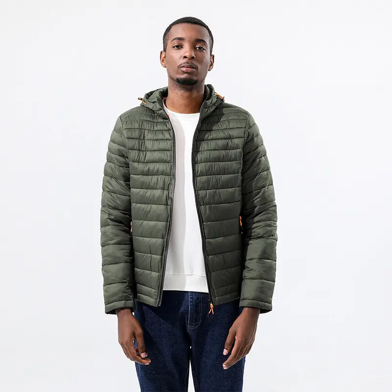 Winter Men's Ultra Light Down Jackets Fashion Men Cotton Warm Windbreaker Hooded Parka Men Sports Hiking Thermal Parkas Clothing