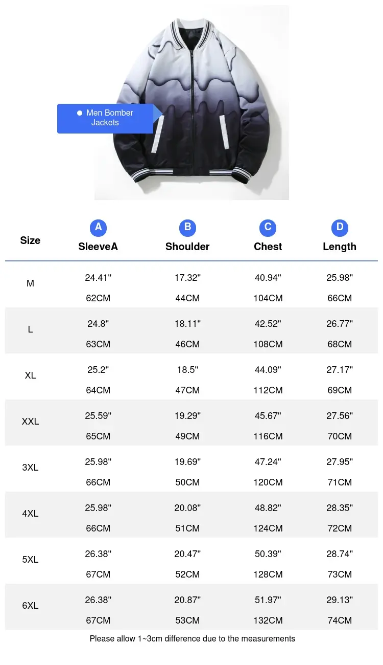 Autumn Men's Bomber Jackets Fashion Men Sports Baseball Uniform Zipper Coats Men Windbreaker Pilot Jackets Clothing 6XL