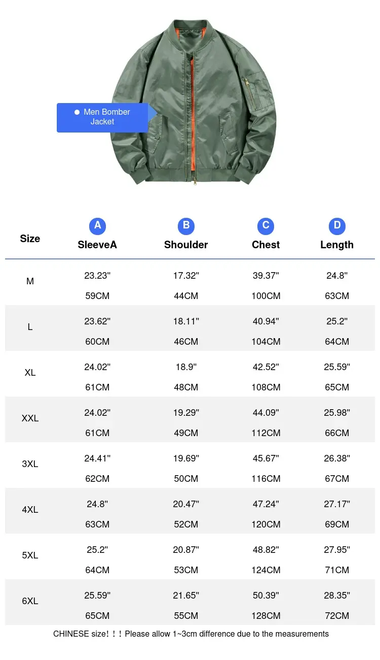 Spring Autumn Men's Bomber Jackets Fashion Men MA-1 Air Force Pilot Coats Male Outdoor Sports Motorcycle Baseball Jackets 6XL