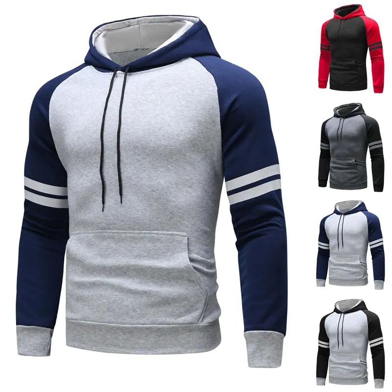 Spring Autumn Men's Hooded Jackets Men Fashion Comfortable Sweatshirts Hooded Men Sports Pullover Hooded Coats Brand Clothing