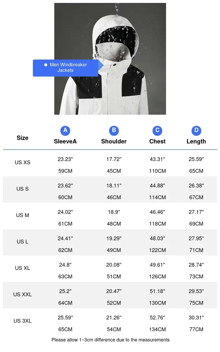 Autumn Men's Mountain Ski Jacket Waterproof Rain Jackets Couple's Outdoor Mens Loose Hiking Windbreaker Hooded Coats Clothing