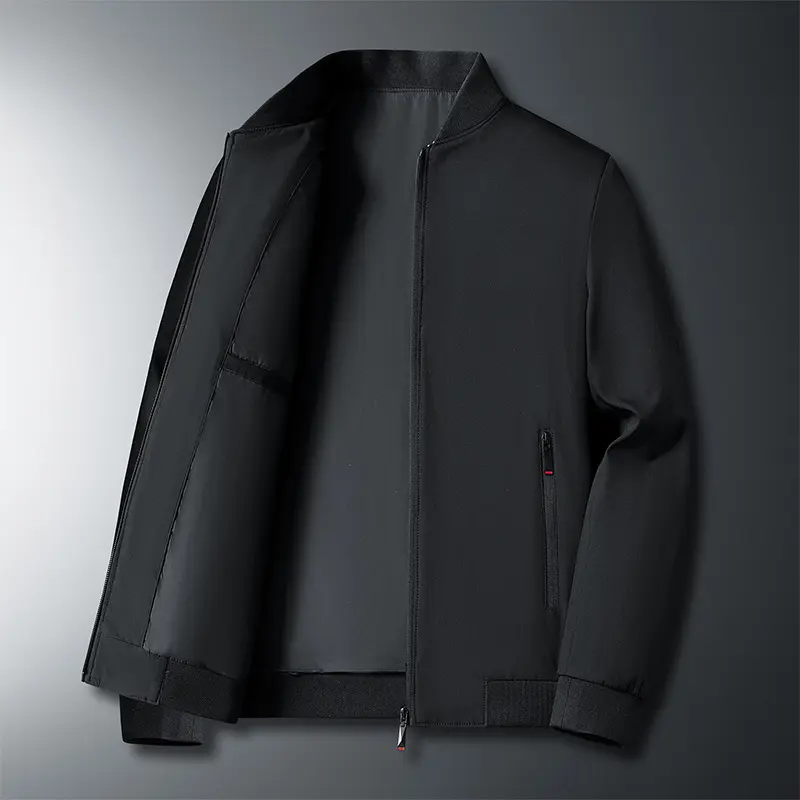 Spring Autumn Men's Business Jackets Man Outwear Windbreaker Zipper Coats Men Solid Color Formal Trench Jackets Clothing
