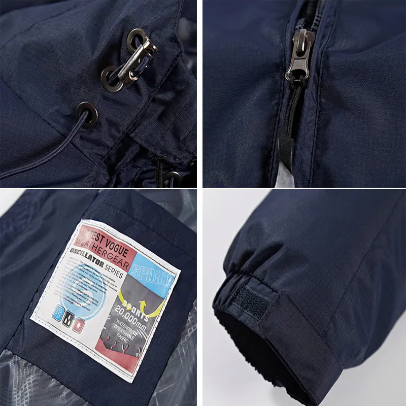 Spring Autumn Mens Climbing Rain Jackets Outdoor Men Hiking Waterproof Hooded Coats Men Sports Windbreaker Jacket Clothing 6XL