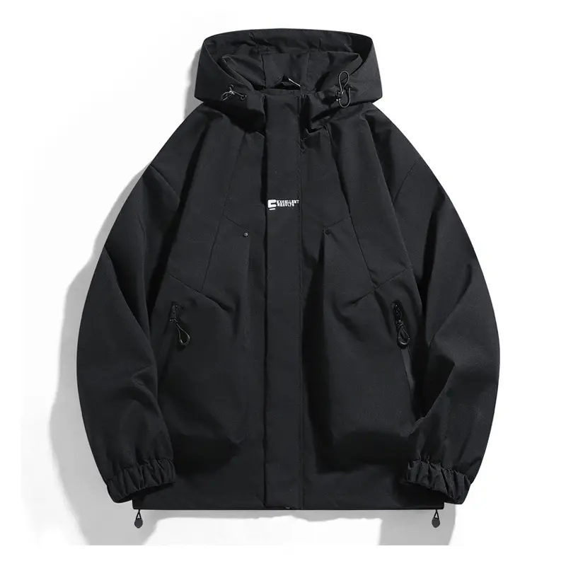 Spring Autumn Mens Lightweight Bomber Jackets Outdoor Men Camping Windbreaker Hooded Coats Men Waterproof Rain Jacket Clothing