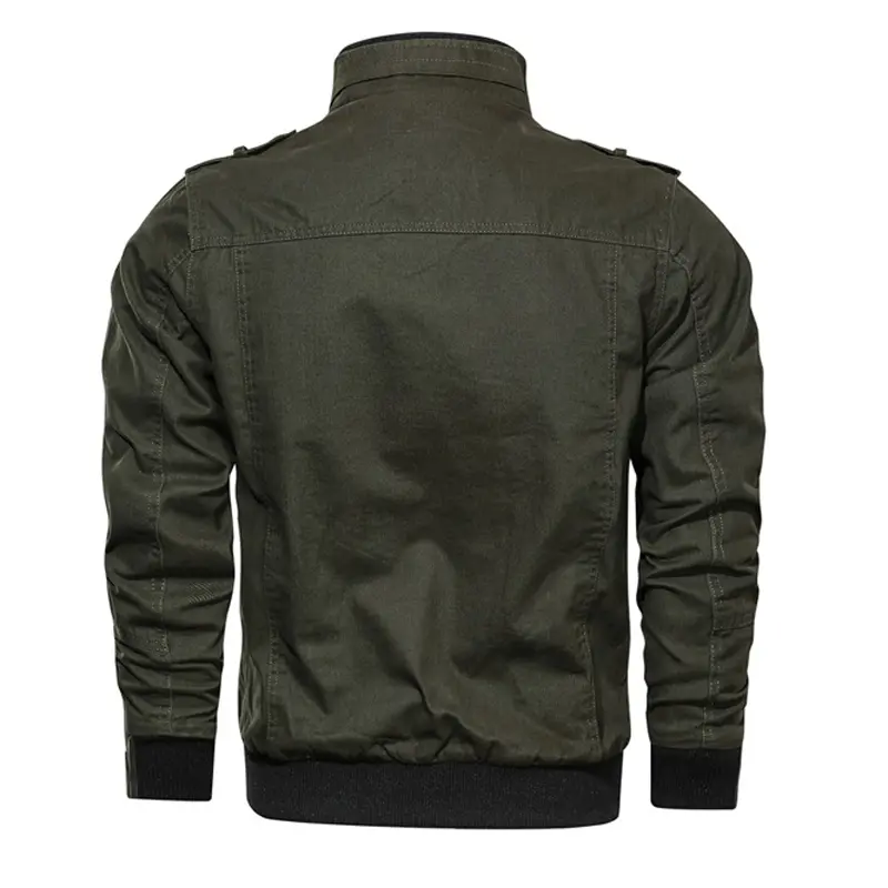 Spring Autumn Mens Bomber Jackets Man Cotton Army Military Jackets Mens Outwear Windbreaker Slim Fit Baseball Coats Clothing