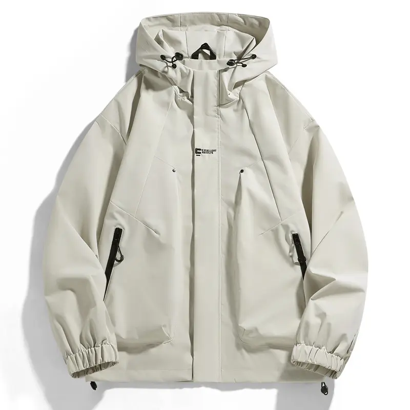 Spring Autumn Mens Bomber Jackets Outdoor Casual Men Lightweight Windbreaker Hooded Coats Men Hiking Waterproof Jacket Clothing