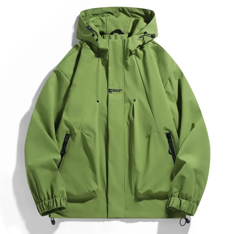 Spring Autumn Mens Bomber Jackets Outdoor Casual Men Lightweight Windbreaker Hooded Coats Men Hiking Waterproof Jacket Clothing