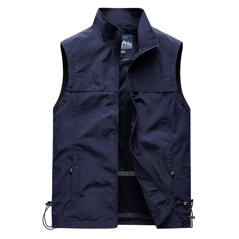 Summer Men's Mesh Vests Casual Outdoor Multi-Pocket Breathable Waistcoats Fashion Lightweight Sports Sleeveless Jacket Clothing