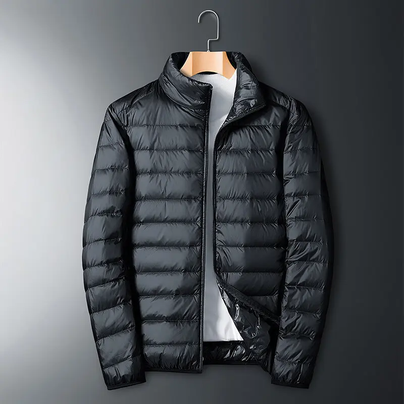 Winter Men's Ultra Light Duck Down Jackets Fashion Men Mountain Ski Windbreaker Parka Men Lightweight Thermal Waterproof Jackets