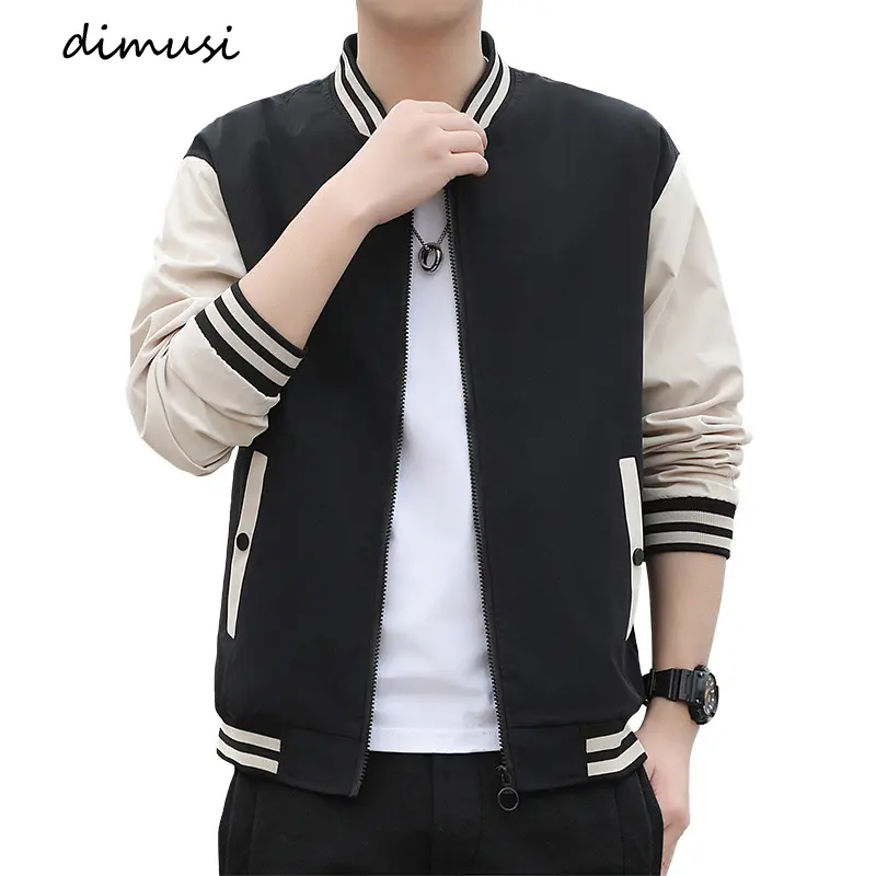 Spring Autumn Men's Bomber Jackets Fashion Hip Hop Streetwear Coats for men Windbreaker Baseball Uniform Jackets Clothing
