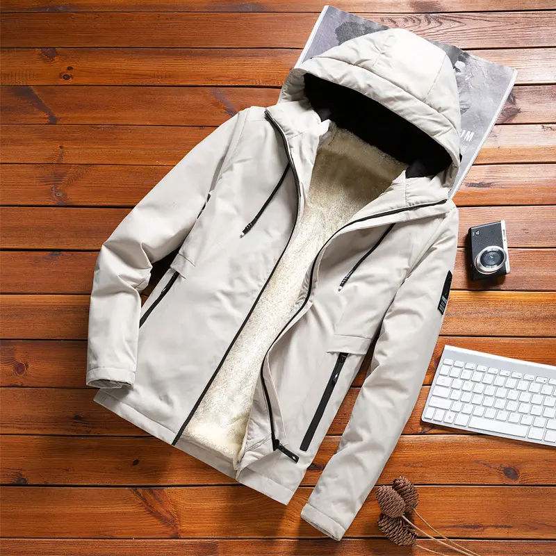 DIMUSI Winter Men's Bomber Jackets Casual Male Outwear Fleece Warm Business Jacket Man Zipper Windbreaker Hooded Coats Clothing
