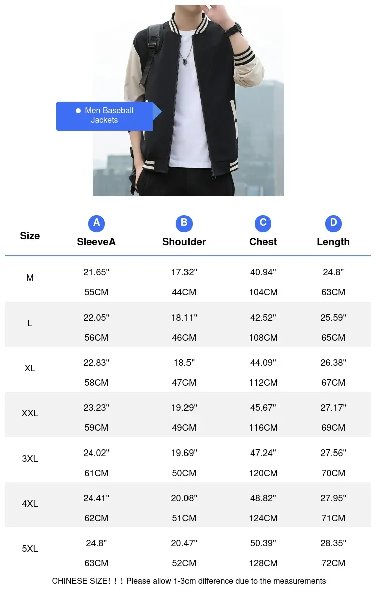 Spring Autumn Men's Bomber Jackets Fashion Hip Hop Streetwear Coats for men Windbreaker Baseball Uniform Jackets Clothing