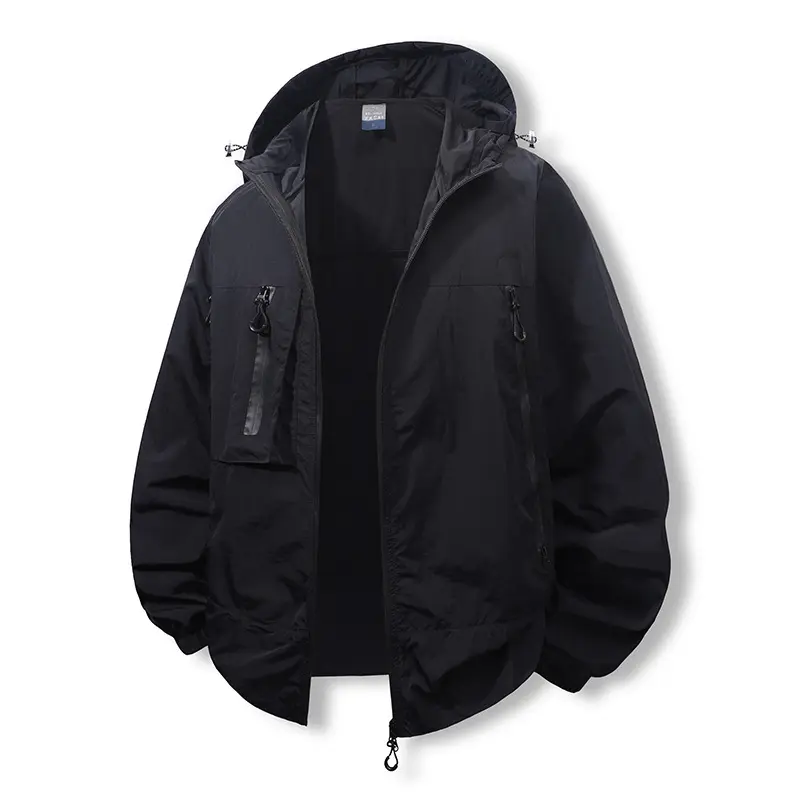 Spring Summer Mens Lightweight Sunscreen Jacket Outdoor Men Quick Dry Hiking Hooded Coats Men Breathable Fishing Jacket Clothing