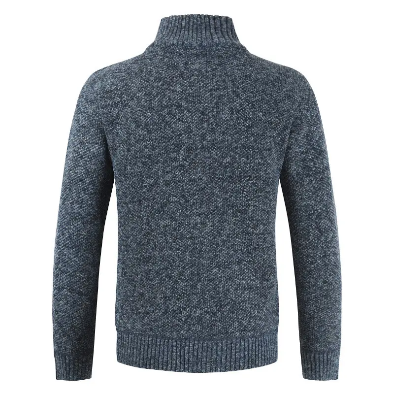 Winter Men Warm Cardigan Sweaters Jackets Fashion Men Stand Collar knitwear Sweaters Cardigan Coats Men Windbreaker Knit Jacket