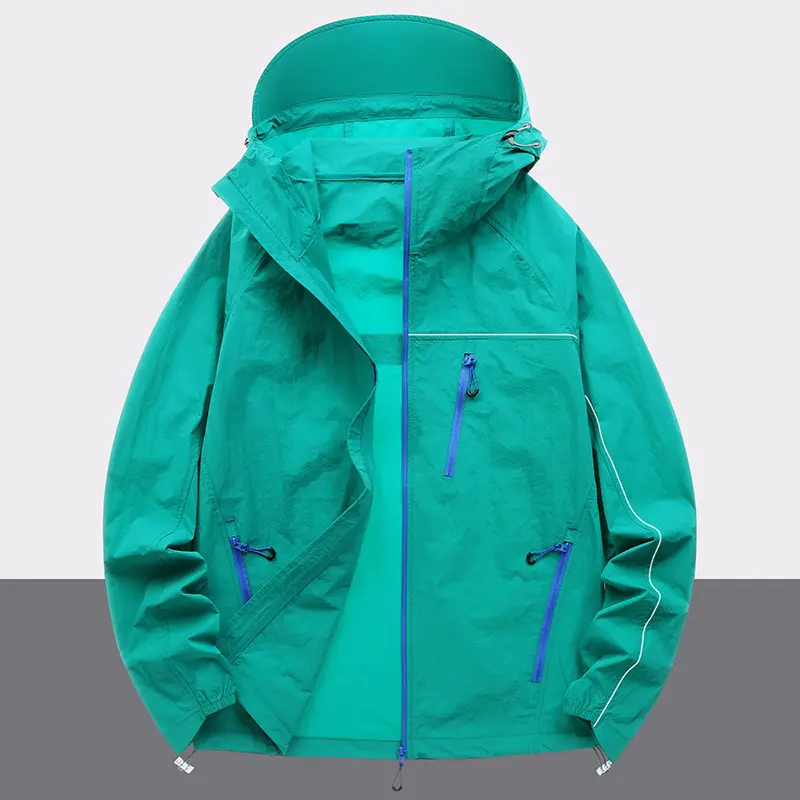 Summer Men's Ultra-Light Sun Screen Jackets Outdoor Men UPF100+ Breathable Hooded Coats Men Quick Dry Fishing Jackets Clothing