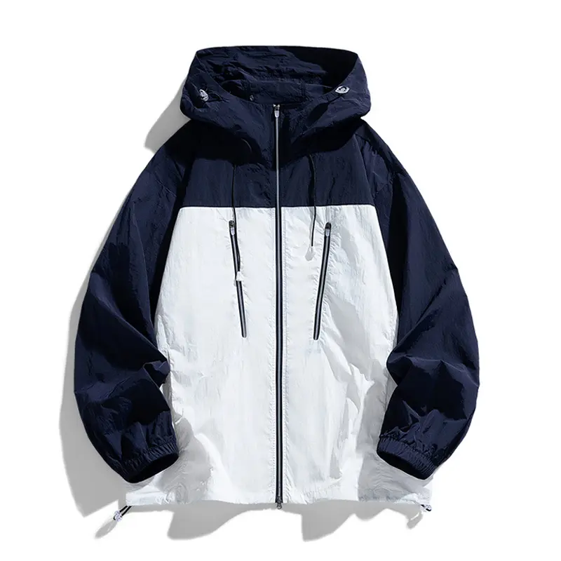 Summer Men's Lightweight Skin Jacket Outdoor Men Quick Dry Sunscreen Breathable Hooded Coats Mens Ultra-Light Fishing Jackets