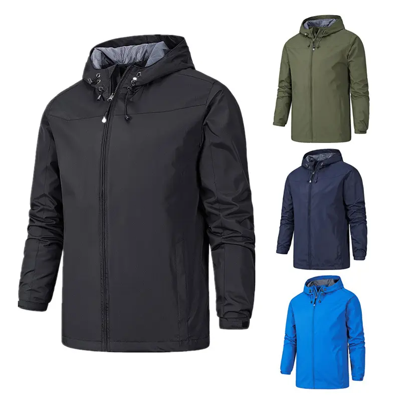 Spring Men's Hiking Waterproof Jackets Mens Quick Dry Camping Windbreaker Hooded Coats Men Sports Climbing Zipper Clothing 6XL