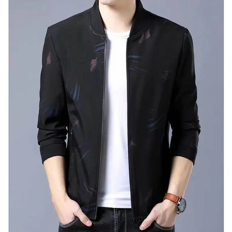 Spring Autumn Men's Bomber Jacket Fashion Men Loose MA-1 Pilot Zipper Coats Men Windbreaker Baseball Uniform Jacket Clothing